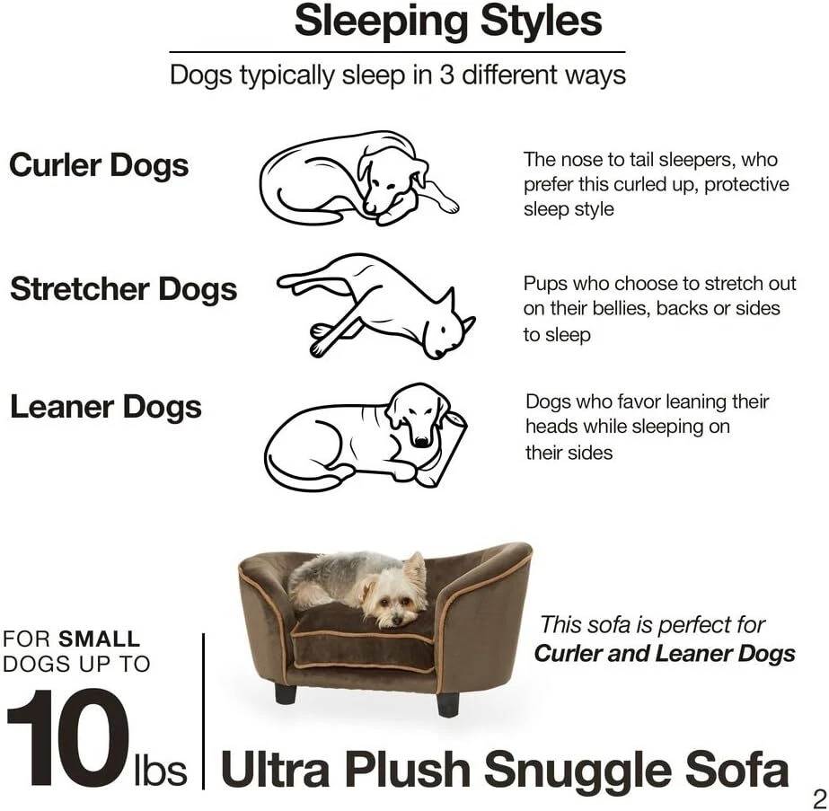 Enchanted Home Pet Ultra Plush Snuggle Pet Bed – Soft, Cozy Dark Grey Pet Bed fo - Image 3 of 4