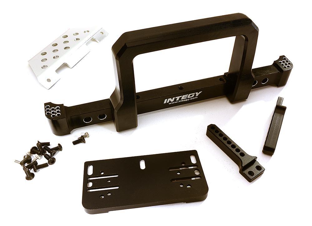 Realistic Front Alloy Bumper w/ Motorized Winch Mount for Traxxas