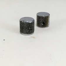 2 Vintage Fender Telecaster Knobs 1970s Natural Relic Fullerton Tele Chrome USA