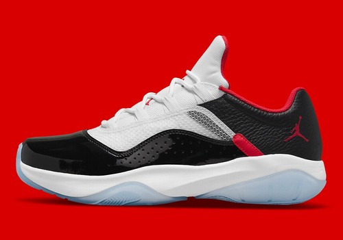 Air Jordan 11 CMFT Low Shoes, Men's, M11/W12.5, White/Red/Black