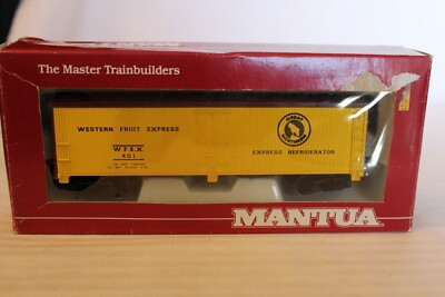 #ad HO Scale Mantua 40#x27; Box Car Western Fruit Great Northern Yellow #401 739 180 $24.00