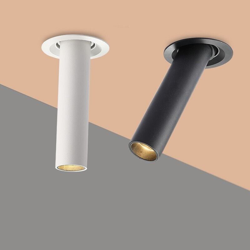 welding Mittens Shuraba Modern Led Down Light Long Tube Recessed Ceiling Angle Adjustable Spot  Lighting | eBay