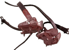 Antique Metal Shoe Attachment Ice Snow Heal Cleats Spike Display Primitive VTG