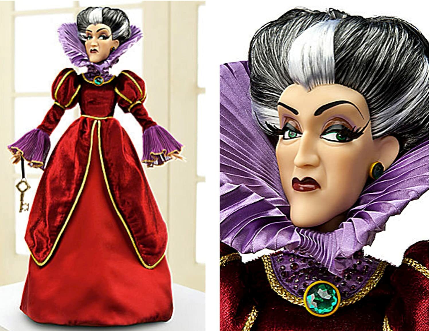 DISNEY CINDERELLA 17" Doll LADY TREMAINE Limited Edition 1500 Evil ...