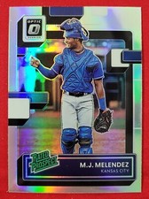 2022 Donruss Optic M.J. MELENDEZ Rated Prospect #RP-25 RC Holo Silver Royals