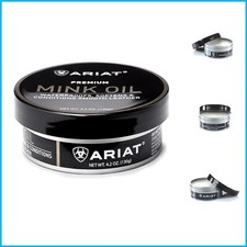 Waterproof Mink Oil Paste, 4.2 oz for Leather  Vinyl Maintenance - Unscented