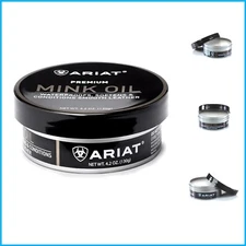 Waterproof Mink Oil Paste, 4.2 oz for Leather & Vinyl Maintenance - Unscented