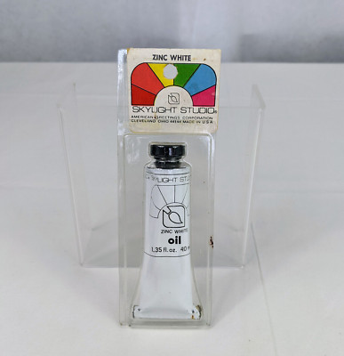 Unused Skylight Studio Zinc White Oil Paint 1.35 fl. oz. USA Art Craft Prop