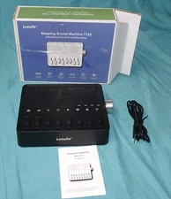 open box = Letsfit Sleeping Sound Machine T125 Black 8 Soothing Sounds