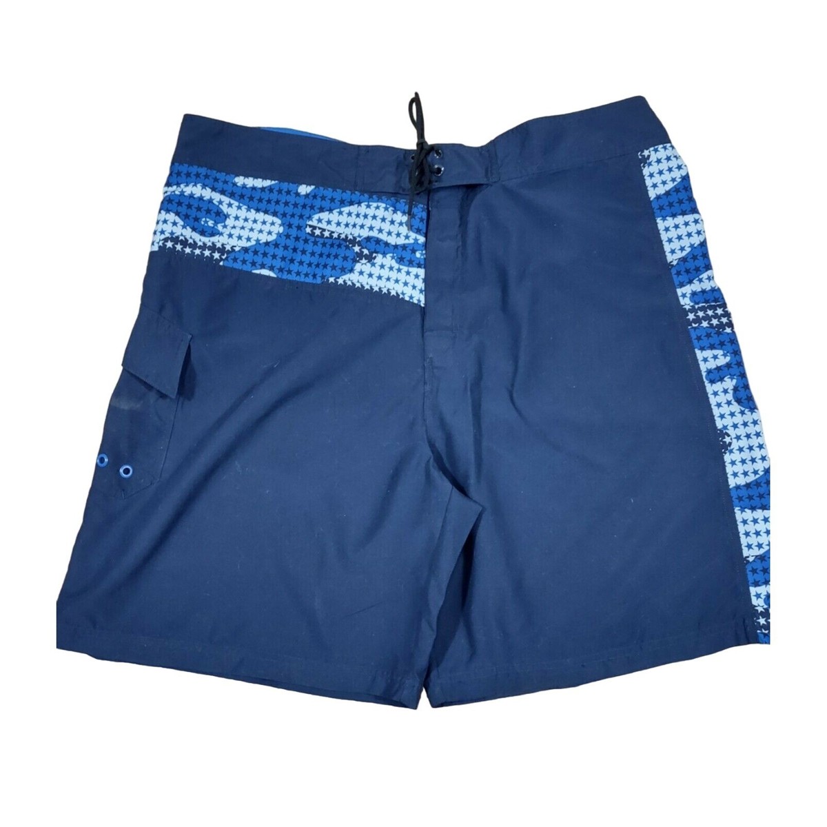 NOBO Swim Trunks Blue Board Shorts Beach Surf Pool Mens Size 44
