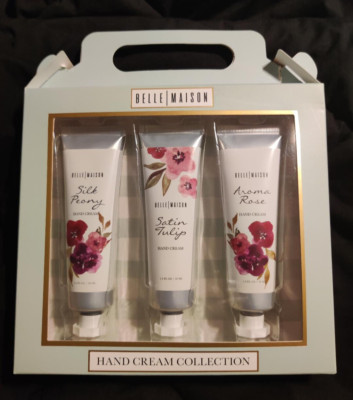 Belle Maison Hand Cream Collection Silk Peony Satin Tulip Aroma Rose NIB