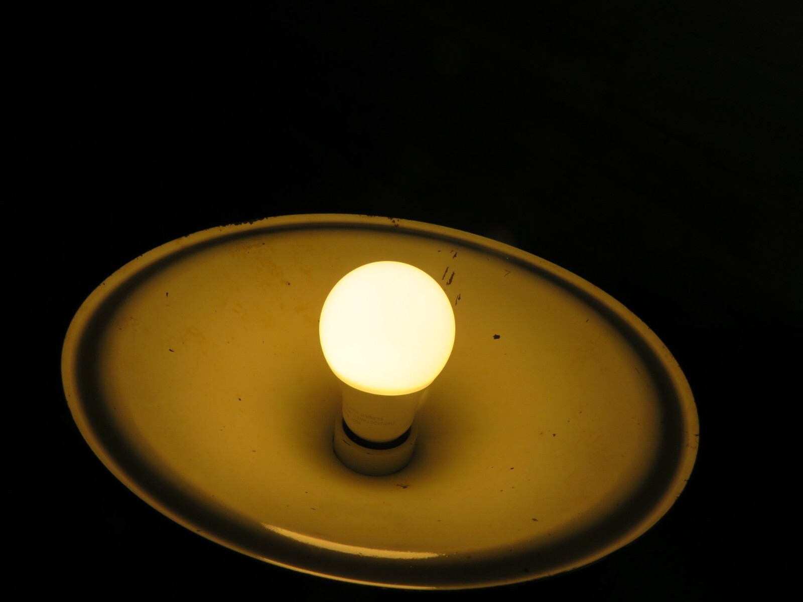 Vintage Hanging Light White Metal Industrial Rustic Farmhouse Lighting