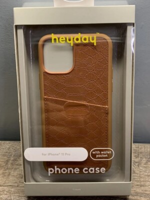 heyday Apple iPhone 11 Pro Case with Pockets - Tan Crocodile 