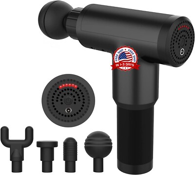 Pistola Masaje Corporal Alivio de Dolor Vibración Masajeador