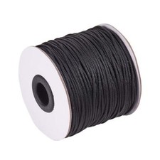 1.5mm 100 Yard Black Nylon Cord Wind Chime Cord Replacement Braided Blind String