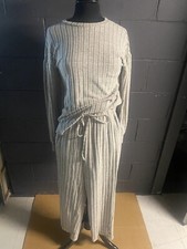 Womens XS Cozy Ribbed Oversized Loungewear Set
