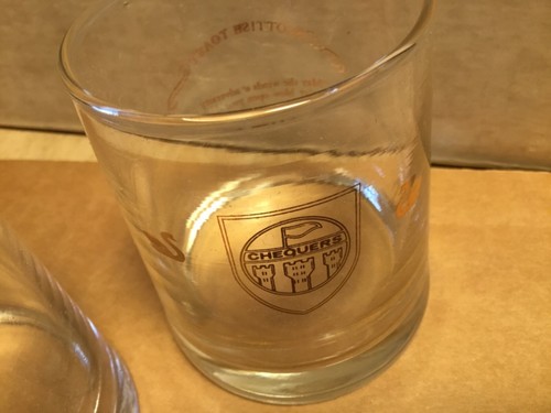 Chequers lowball Rocks Glasses, Set of 6 NIB, Scottish Toasting Barware, New - Picture 4 of 5
