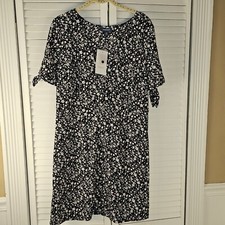 NWT Modcloth Womens Black White Just Gotta Have It Floral Mini Dress 12