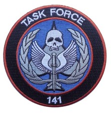 Call Duty Modern Warfare Task Force 141 Logo Hook Fastener Patch 3.0 inch