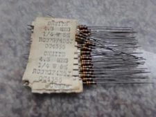 4.3 MEG .25W CARBON COMPOSITE RESISTOR BY OHMITE (10 PIECES)