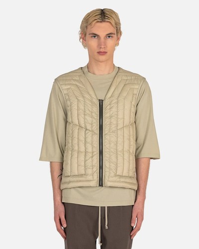 Rick Owens Cargo Vest in Pearl 50 US 40 M New FW22 Strobe Goose Down
