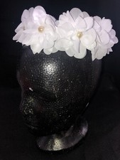 Flower crown headband White Color Halloween Catrina Weddings