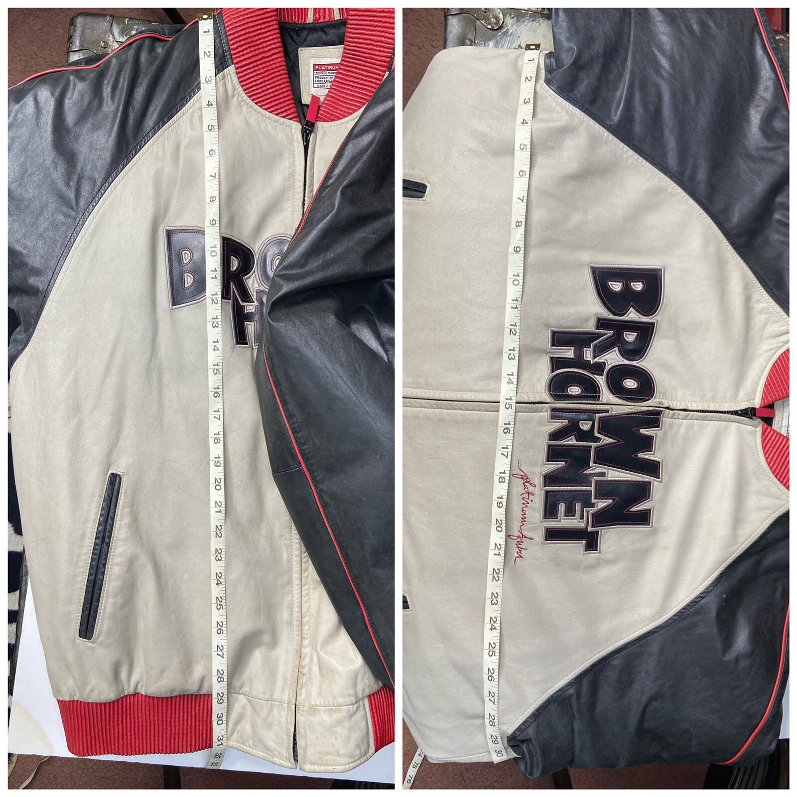 Vintage Platinum Fubu Brown Fat Albert Leather… Gem