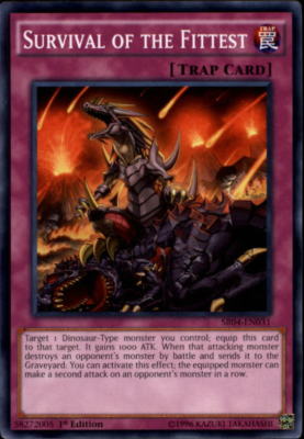 2017 Yu Gi Oh Dinosmashers Fury Structure Deck #SR04EN031 Survival of  Fittest C | eBay