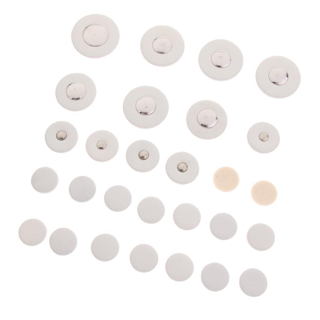 28pcs White Bb Key Pads for Wind Instrument Parts eBay