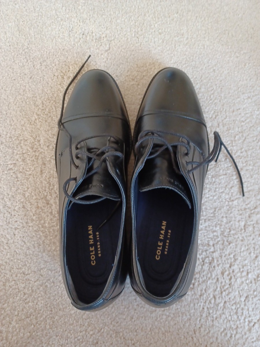 Cole Haan Grand 360 $160 Men\'s Cap Toe Dress Shoes Size 10 M Leather Black Cole Haan Men main image 3