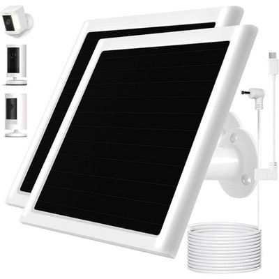 Ring Solar Panel(2nd Generation), 5W Ring Solar Panel Charger with 2Pack Whit...