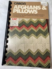 Vintage Caron Afghans  Pillows Spiral-Bound Paperback 1978