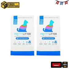  2 pack PrettyLitter Health Monitoring Cat Litter, Lotus Flower Scent, 8lb