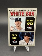 2019 Topps Heritage Michael Kopech Caleb Frare Chicago White Sox Rookie Stars #7
