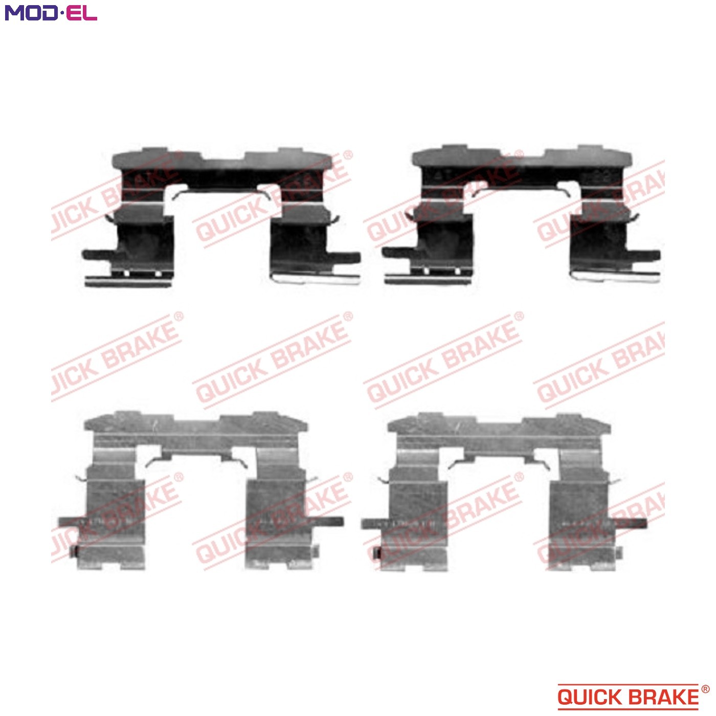 ACCESSORY KIT DISC BRAKE PAD 109-1631 FOR TOYOTA YARIS/VERSO/VAN/FUN/CARGO MR
