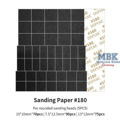 DSPIAE DSP-MSP-ES01 Sanding Paper f. Arc Reciproctg.Sanding Head #180