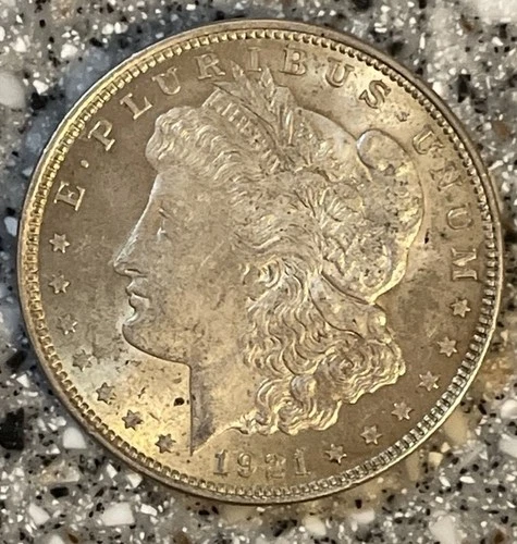 1921 morgan silver dollar AU