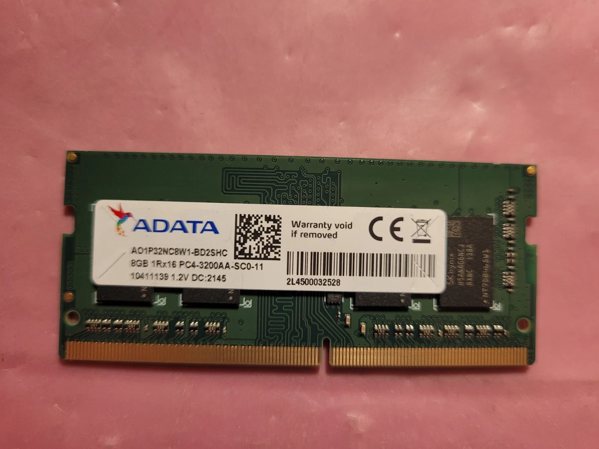 ADATA DDR4 SDRAM 8 GB Capacity per Module Memory (RAM) for sale | eBay