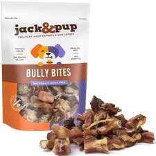 Bully Bites (2 LB Bag), Small Bully Sticks for Small Dogs, 1-3 Inch Bully Che...