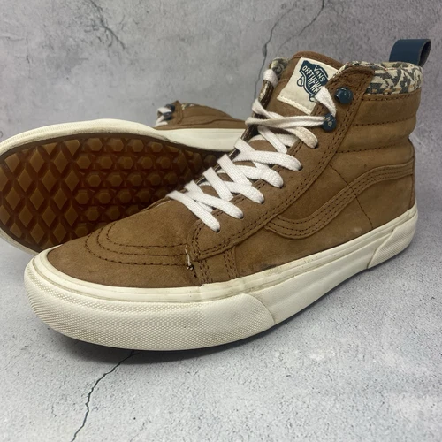 Scarpe da skate Vans SK8 Hi MTE scamosciate Monks Robe marrone donna taglia 9 5 uomo taglia 8