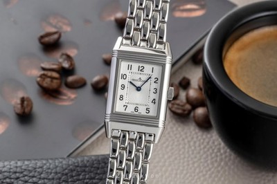 Jaeger LeCoultre Reverso Stahl Handaufzug Damenuhr Ref. Q2608140 221.8.86