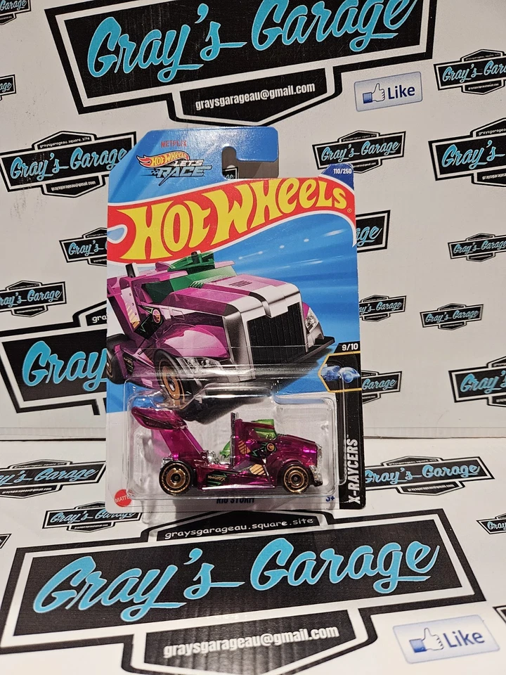 1/64 Hot Wheels Rig Storm X-Raycers Treasure Hunt 2025 Pink Hotwheels Foto 3 de 4