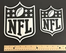 NFL Logo Sign, w Hanger Holes, 6", 8", Wall Art, Decor, Mount, 3D Print