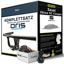 Für SEAT Ibiza SC Coupe IV Typ 6J1 , 6P5 Anhängerkupplung starr +eSatz 7pol 15-