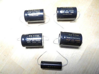 Mundorf E-Cap Audio Kondensatoren bipolar raw rau
