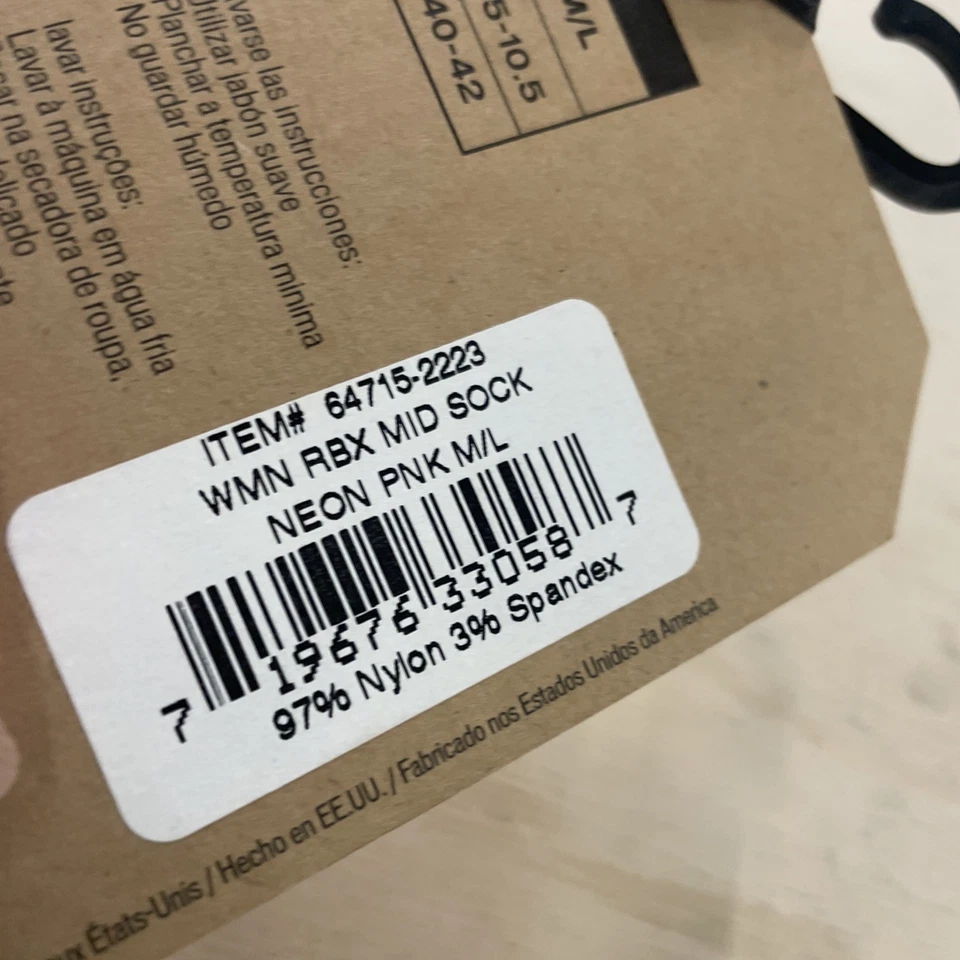Calcetines Medianos Specialized RBX Para Mujer Rosa Neón Tobillo M/L Nuevos Ciclismo Foto 3 de 3