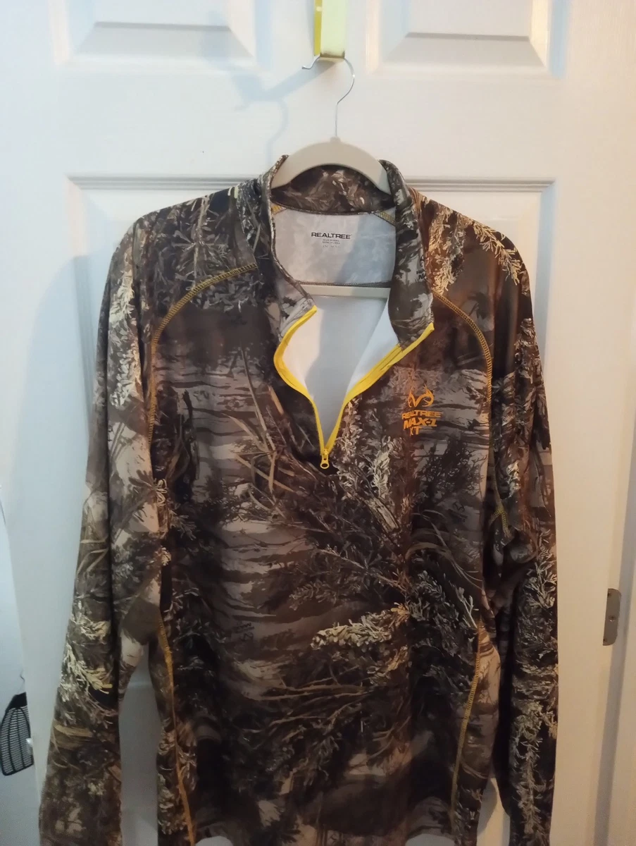 Chemise Tee-shirt Realtree Homme – 2XL, Camouflage, Manches Longues, Col Rond