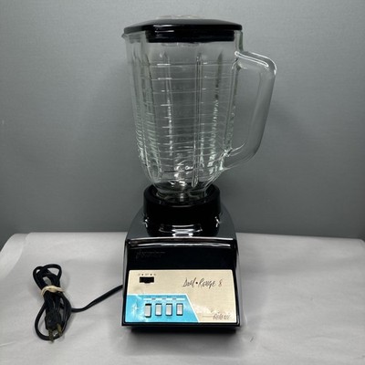 Osterizer Dual Range 8 Countertop Blender Model 487 Chrome Black Works