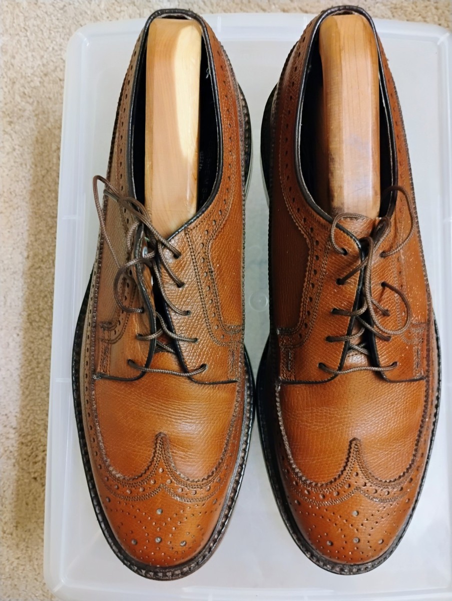Florsheim Imperial 92604 Gunboat Kenmoor Longwing Tip Black Shoes