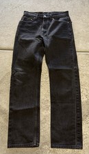 Vintage 90 s Mens 505 Black Levi s Straight Leg Denim 30x31 Grunge Classic Retro